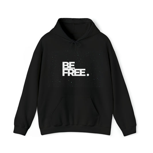 Unisex hoodie be free space design